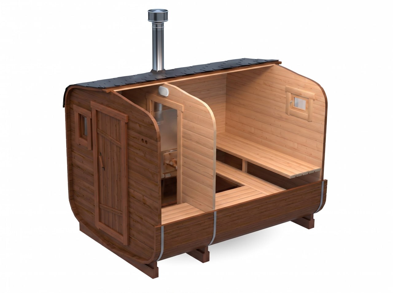Квадро-баня 2×3